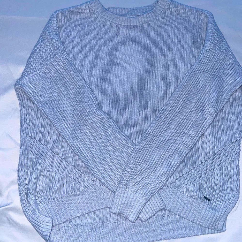 Baggy Light blue oversized Hollister knitted sweater